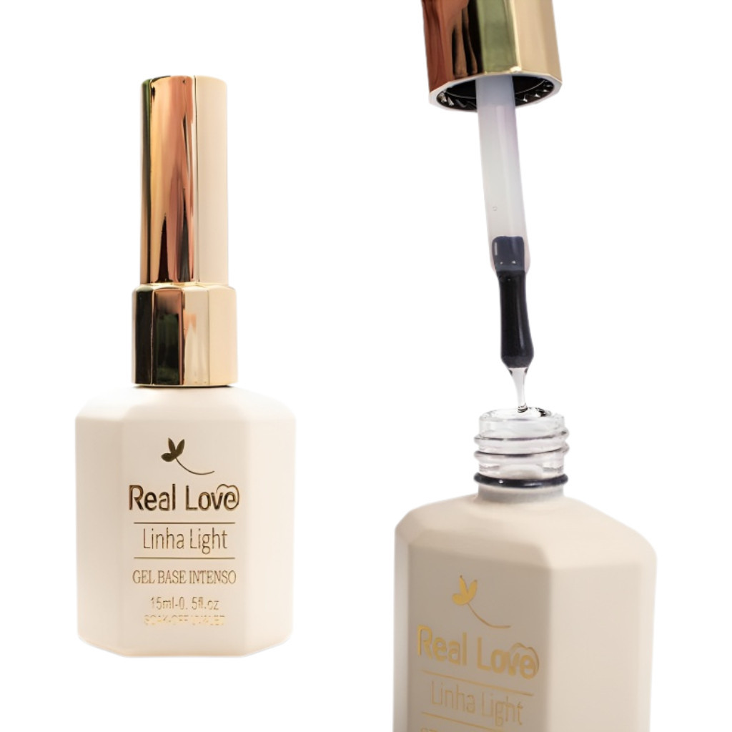 Base em Gel Intenso Linha Light 15ml - Real Love em Oferta na Shopee