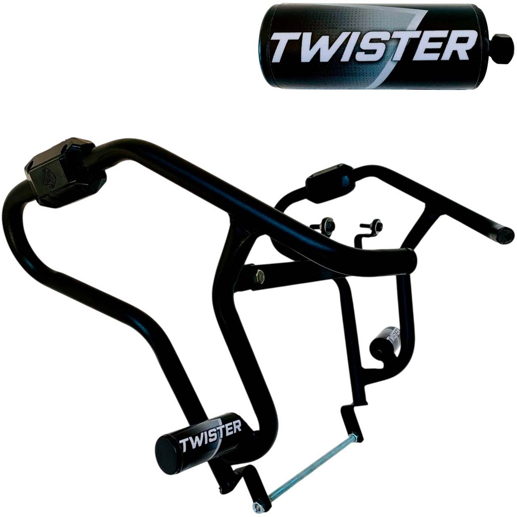 Cb 300F Modelo 2024 Protetor Carenagem Motor Tanque Preto Twister Mata Cachorro com Pedal Slider Moto