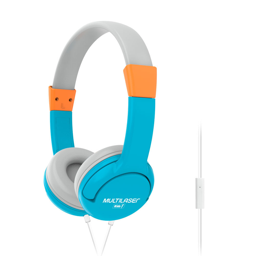 Headphone Multilaser Kids Happy Azul - PH377 em Oferta na Shopee