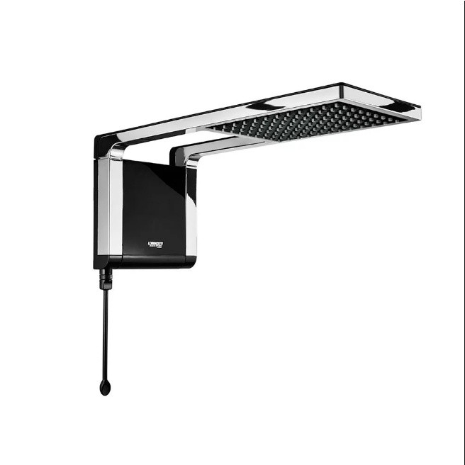 Chuveiro Acqua Storm Ultra Preto e Cromo 5500W 110V Lorenzetti - Home & Living