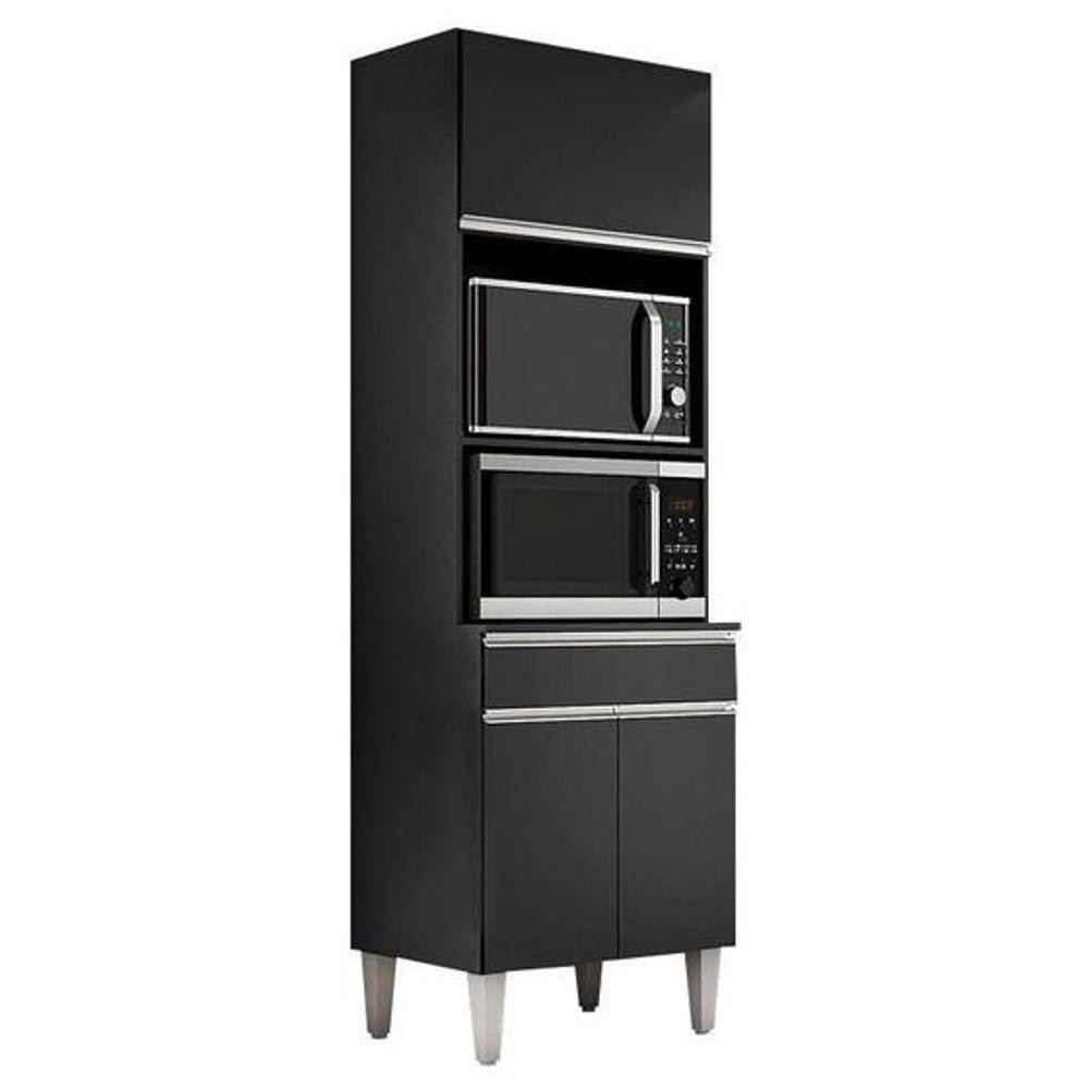 Paneleiro Torre Quente Andréia Para 2 Fornos Preto em Oferta na Shopee