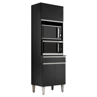 Paneleiro Torre Quente Andréia Para 2 Fornos Preto em Oferta na Shopee