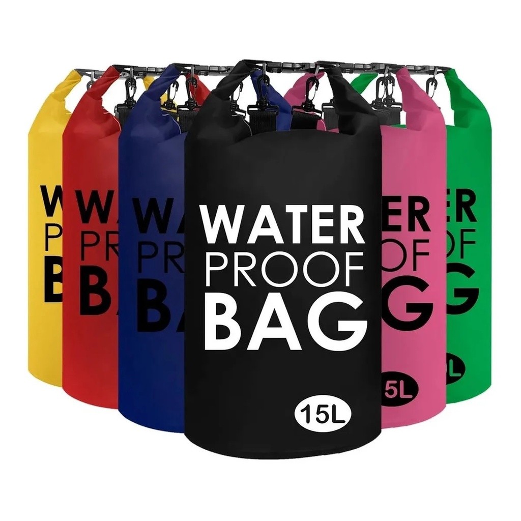 Bolsa Saco Estanque Prova D'Água Impermeável Water Bag Waterproof Praia Natação Pesca 2L 5L 10L 20L em Oferta na Shopee
