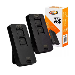 Kit 2 Controles Portão PPA Zap Pop 433,92mhz 2 Botões Preto em Oferta na Shopee