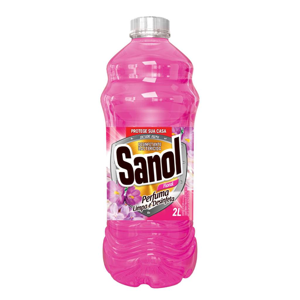 Desinfetante Bactericida com Perfume Floral 2L Sanol em Oferta na Shopee