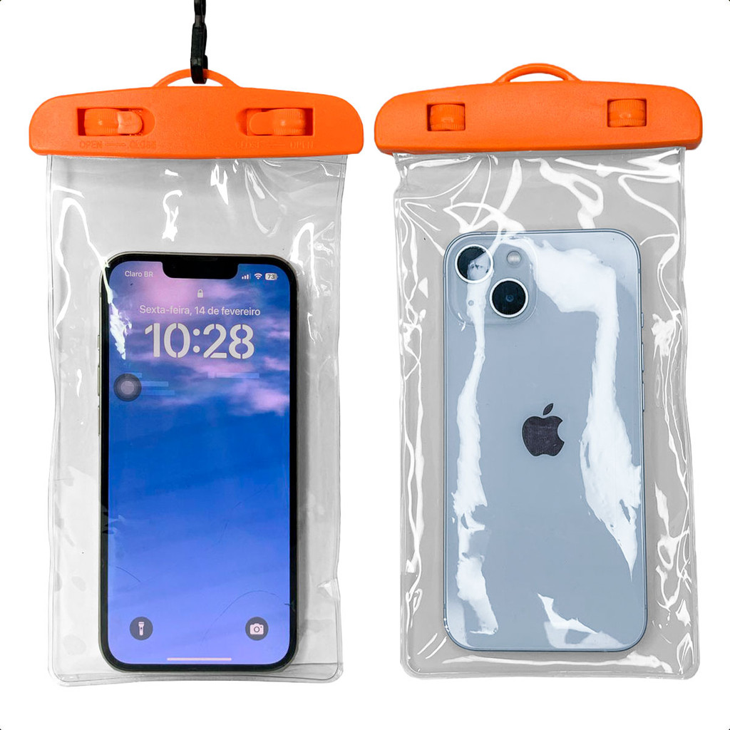 Capinha Protetora À Prova Dágua para Celular Até 6 7 Polegadas