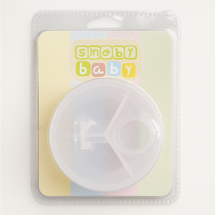 Porta Leite Em Pó Smoby Baby Branco Com Divisórias