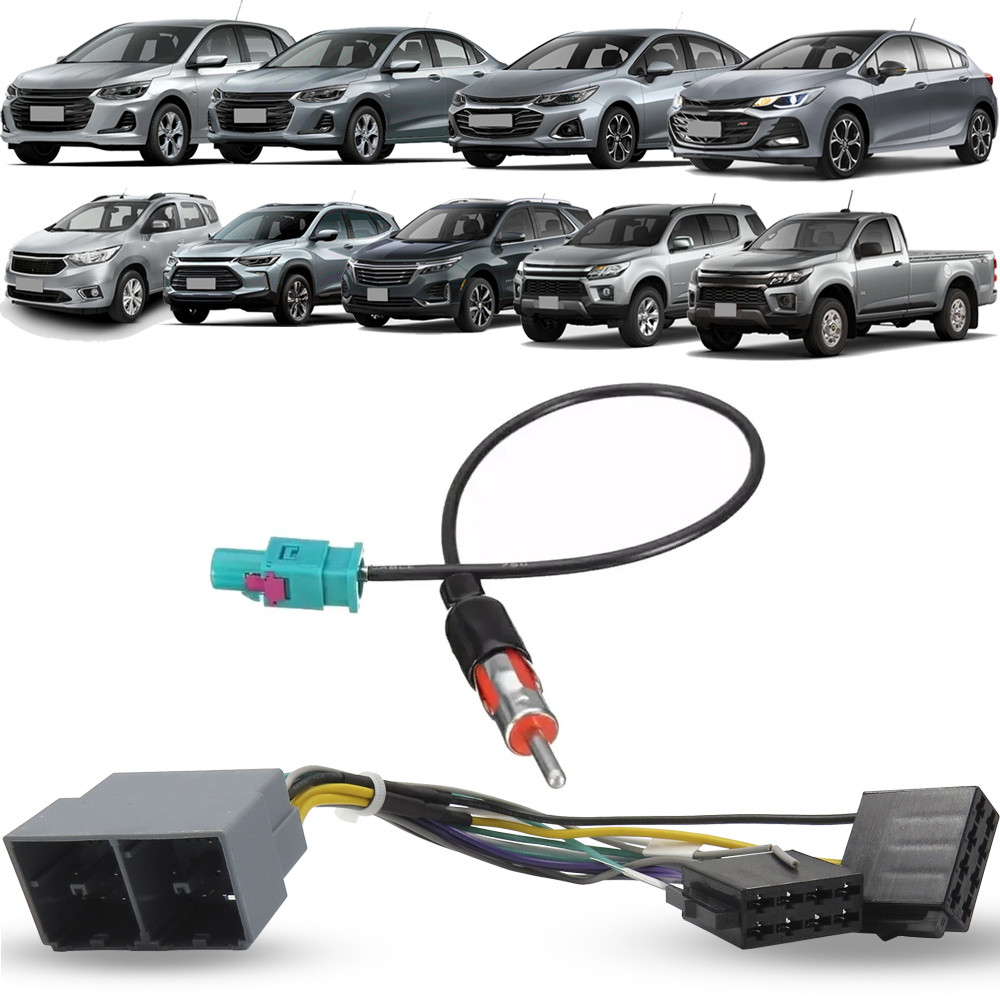 Chicote Ligação Chicote Adaptador de Antena Gm Onix Onix Plus Cruze Spin Tracker Equinox Trailblazer S10 2021 Em Diante
