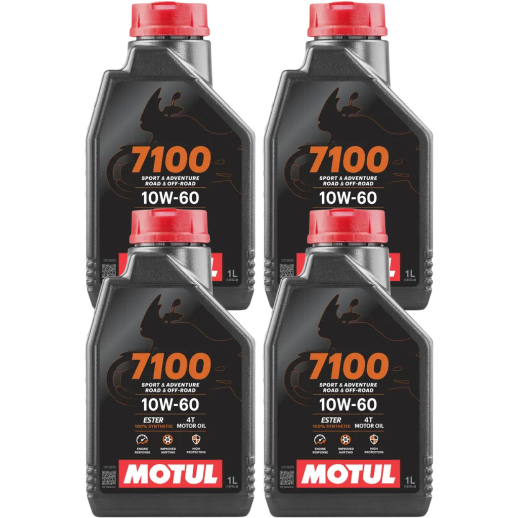 Óleo Motul 7100 4T 10W60 100% Sintético 4L para KTM, Husqvarna, Sherco, MV Agusta