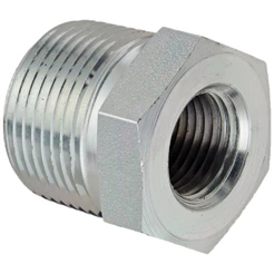 BUCHA REDUÇÃO CURTA 3/4 x 1/2 AÇO CARBONO 2083-8-6S HIDRAU MAQUINAS / ADAP HIDRÁULICO NPT MACHO X NPT FEMEA