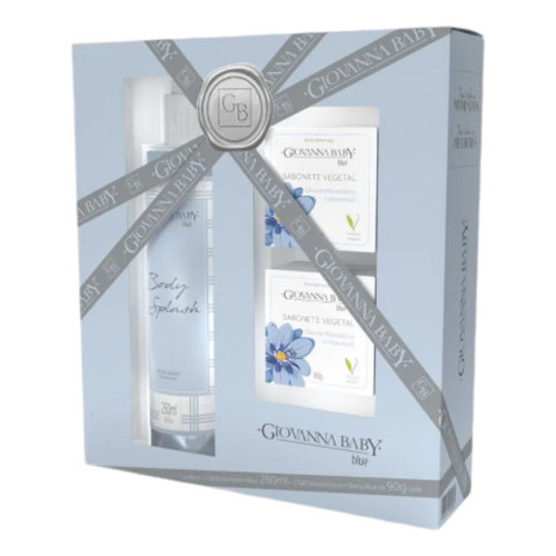 Kit Body Splash Giovanna Baby Blue + 2 Sabonetes 90g