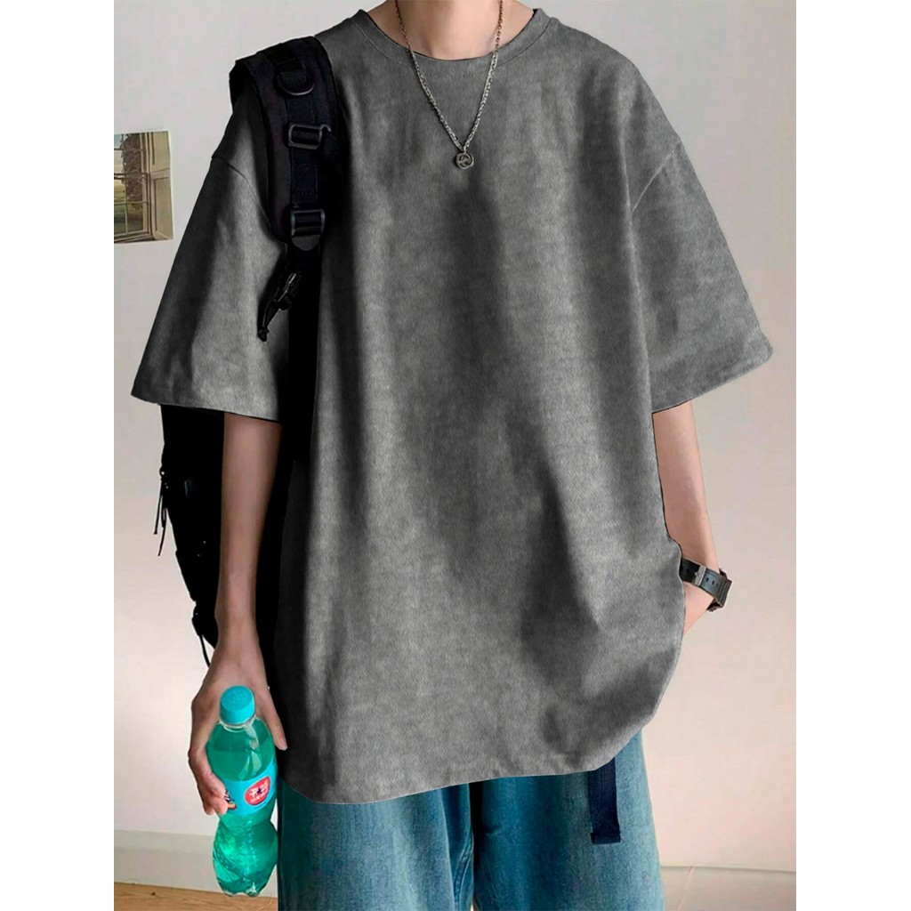 Camiseta Sem Estampa Blusa Variadas Camisa Streetwear T Shirt Estampa Bordado Oversized Unissex