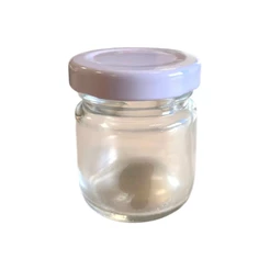Pote de Vidro Redondo com Tampa em Metal - 45ml - 1 unidade - Yoss - Rizzo