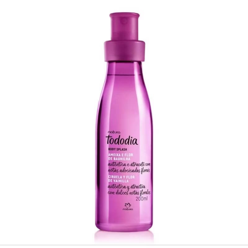 Colônia Body Splash Natura Tododia 200ml Body Splash:Ameixa e Flor de baunilha