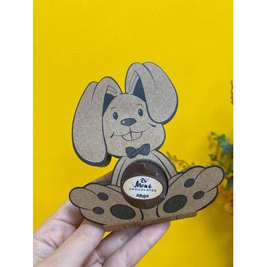 Porta Bombom Coelho Kraft 12 un - Decora Doces  Rizzo Confeitaria