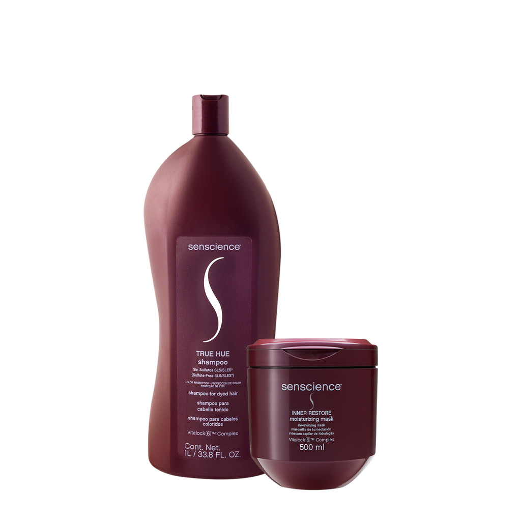 Kit Senscience True Hue Inner Shampoo Máscara (2 produtos) em Oferta na Shopee