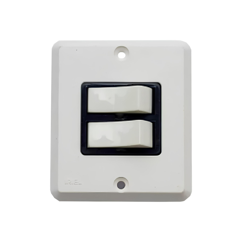 KIT 5 CONJUNTO INTERRUPTOR PARALELO 2 TECLAS 10A IRIEL