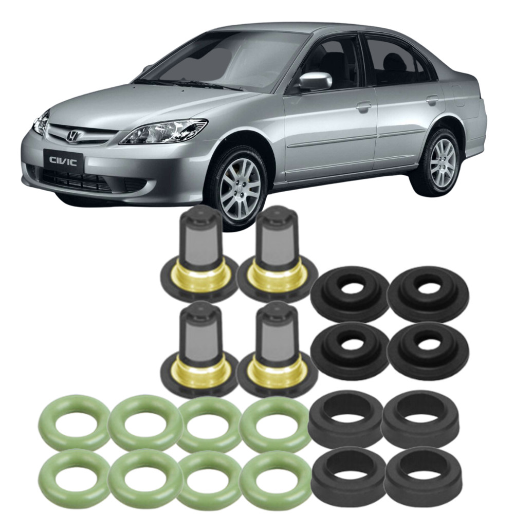 Kit Reparo do Bico Injetor Civic 1.7 16v Gasolina 2001 2002 2003 2004 2005 2006 DS em Oferta na Shopee