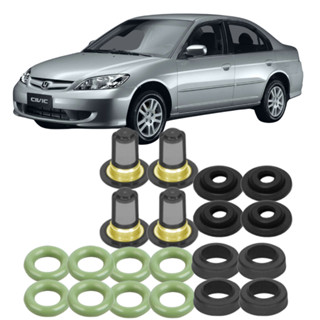 Kit Reparo do Bico Injetor Civic 1.7 16v Gasolina 2001 2002 2003 2004 2005 2006 DS em Oferta na Shopee