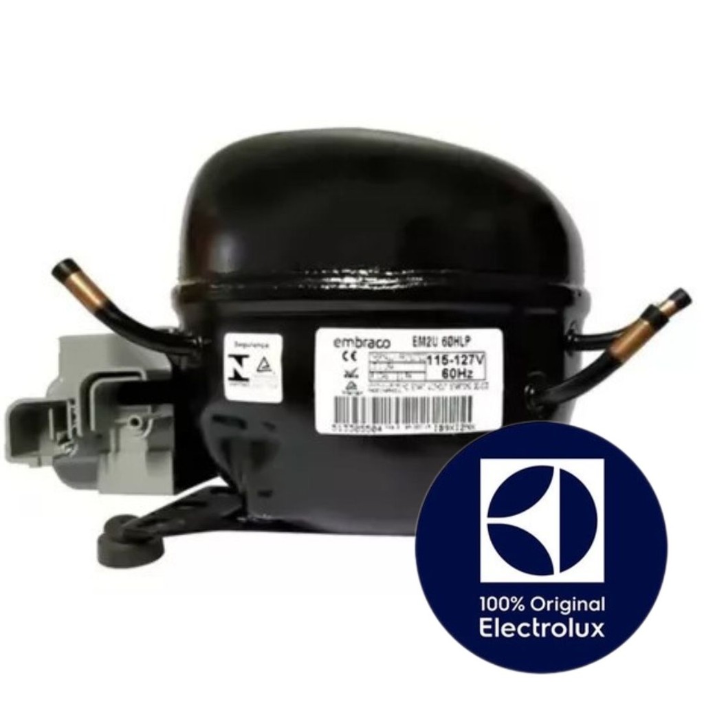 COMPRESSOR R134 EM2U60HLP PARA GELADEIRA ELECTROLUX ORIGINAL DC34A-DC35-DC35A ( 110V )