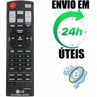 Controle Remoto AKB73655701 Para LG CD Home Sistema De Áudio Barra Som CM9540 em Oferta na Shopee