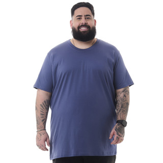 Camiseta Classic Basic Azul Jeans Knulu em Oferta na Shopee