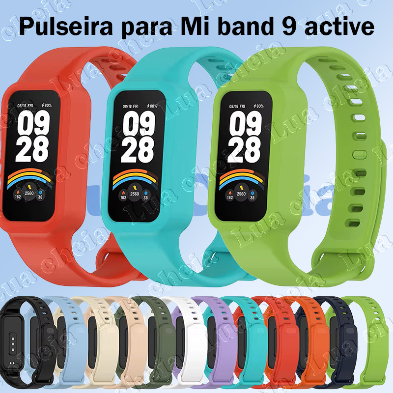Lua cheia PULSEIRA DE SILICONE PARA XIAOMI MI BAND 9 ACTIVE / REDMI BAND 3 em Oferta na Shopee