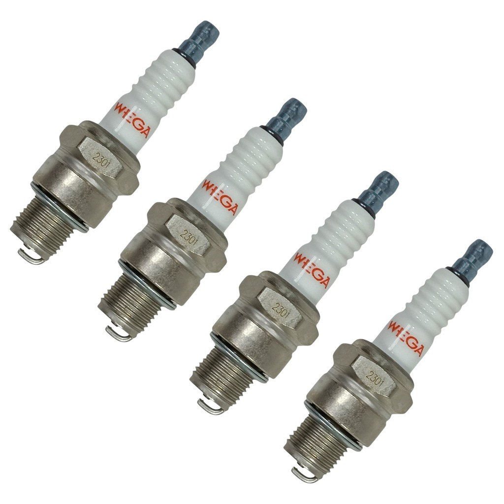 Kit 4 Vela Ignição B7hs10 Barco Lancha Motosserra Sthil  Husqvarna Tekna Nakasaki Motor Popa 2Tempos