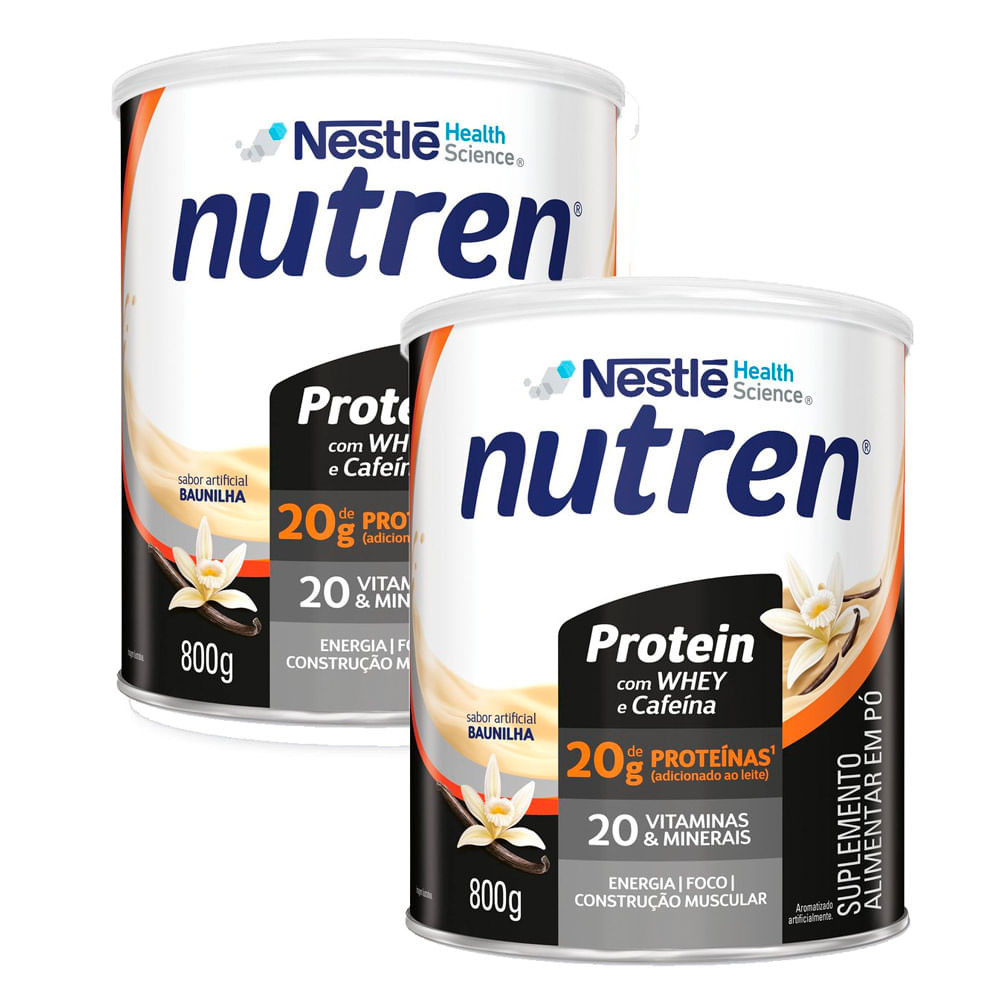 Kit 2 Nutren Protein Baunilha 800g - Food & Beverages