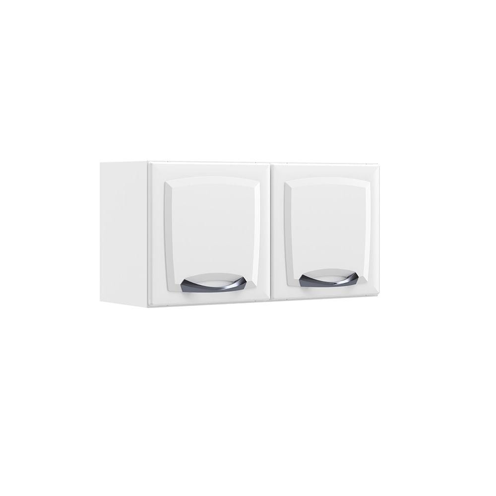 Armário Aéreo de Cozinha Branco 2 Portas Gel New Premium