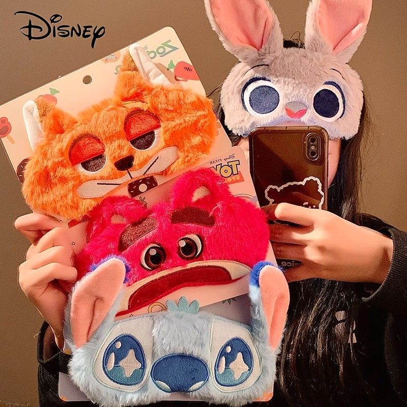 Disney Judy Nick Máscara De Dormir De Pelúcia Para Mulheres Casal Macio Bloqueio De Luz Capa De Olho Confortável Acessór