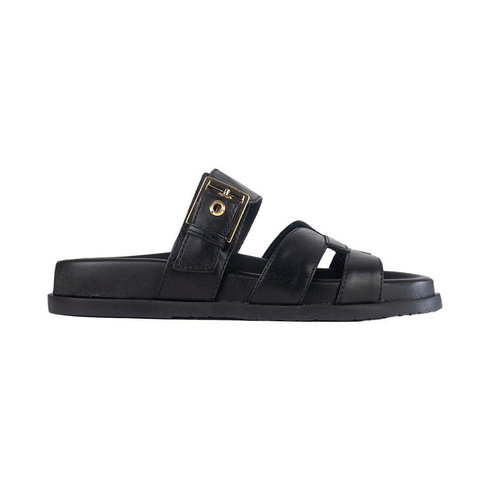 Sandália Papete Arezzo Flat Fivela Tiras Largas