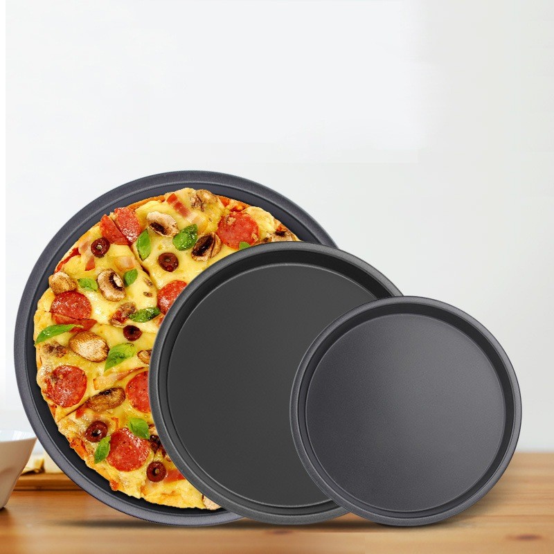 Kit 1/3 Pçs Formas de Pizza Grande 29/31/36cm Antiaderente Assadeira em Oferta na Shopee