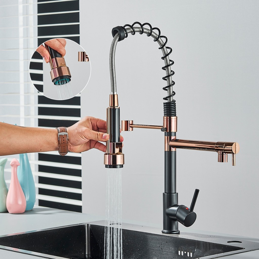 Detalhes do Torneira Cozinha Gourmet Monocomando Com Spray Extensor