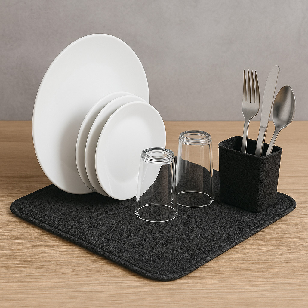 Tapete Escorredor de Louça Microfibra para Pia e Cozinha 70x35cm em Oferta na Shopee