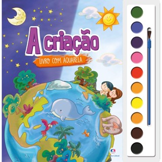Livro A Criação - Livro Com Aquarela + Pincel em Oferta na Shopee