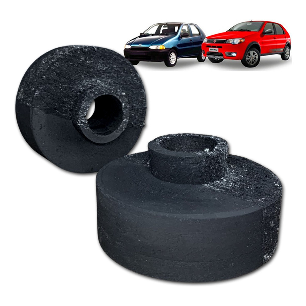 Kit Calço Mola Traseiro Elevar Suspensão 3,2 Cm Palio 96/...