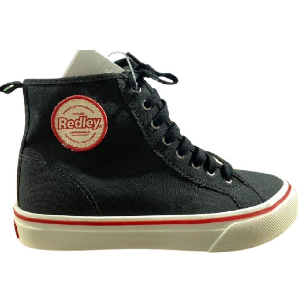 TENIS REDLEY HIGH CANO ALTO IR21 LONA PRETO
