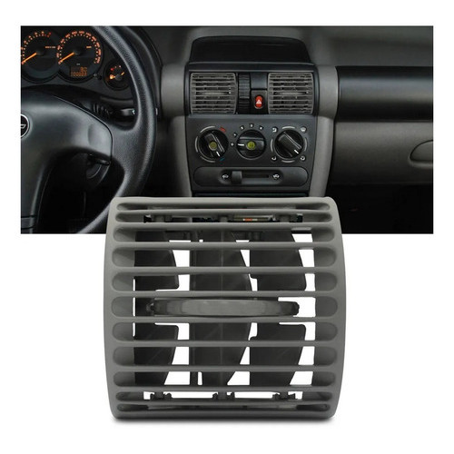 Difusor De Ar Painel Corsa Classic 2003 A 2013 Cinza
