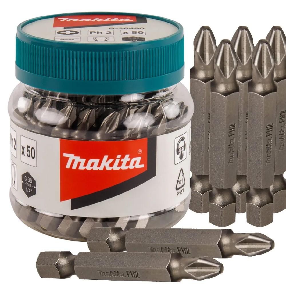 Kit C/ 50 Bits Ponta Philips Makita Ph2 Parafusadeira 50mm em Oferta na Shopee