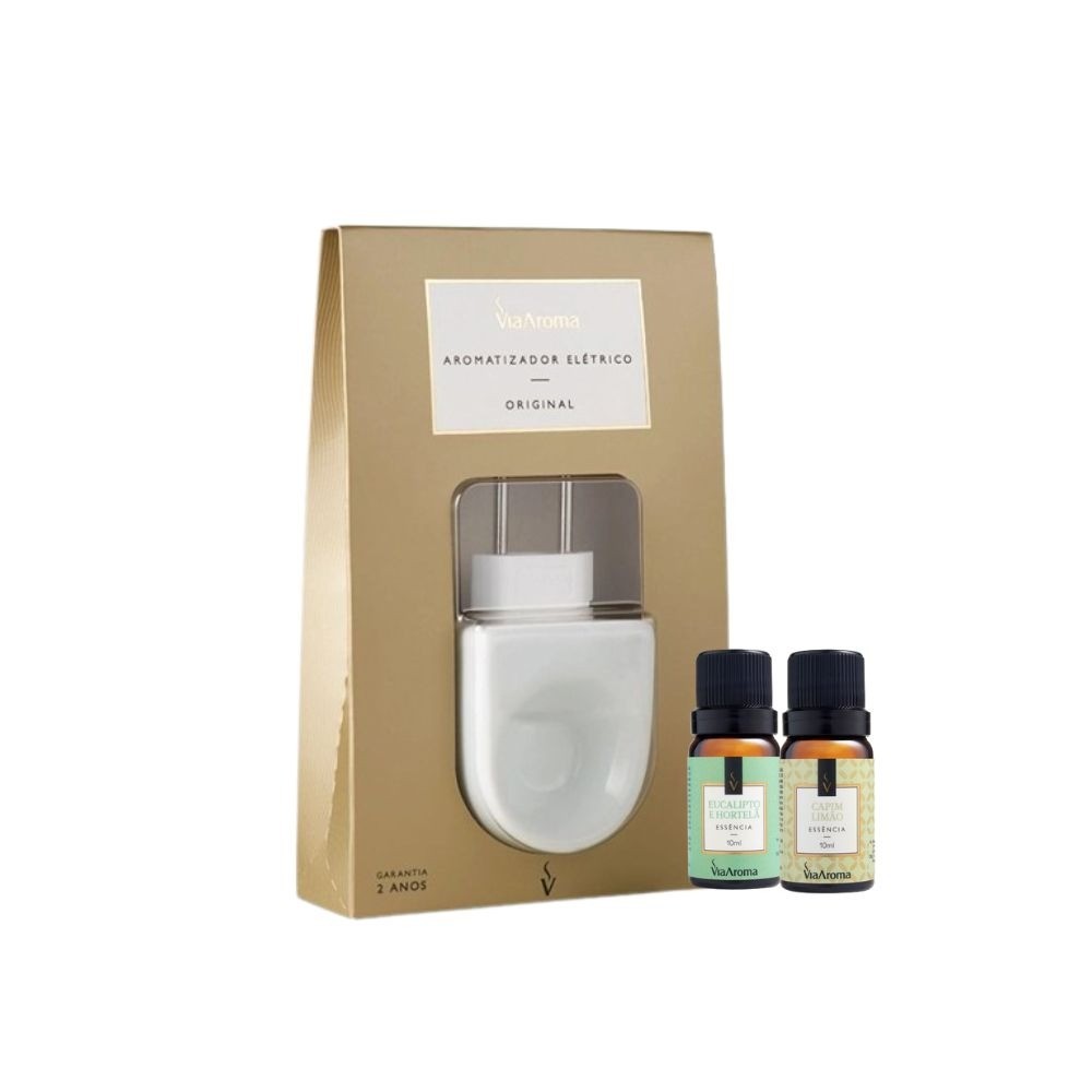 Kit Aromatizador Original mais 2 Essências Via Aroma - Sortidas em Oferta na Shopee