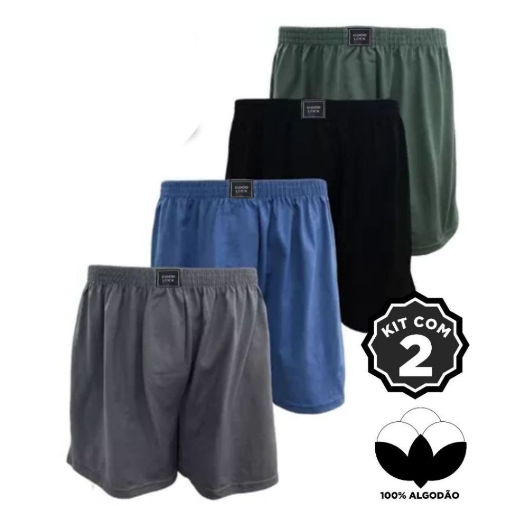 Kit 2 Pijamas Masculino Samba Canção 100% Algodão Confortavel  Short para Dormir/descansar/Lazer em Oferta na Shopee