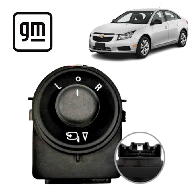 INTERRUPTOR ESPELHO RETROVISOR CRUZE C/ REBATIMENTO 94506884 em Oferta na Shopee