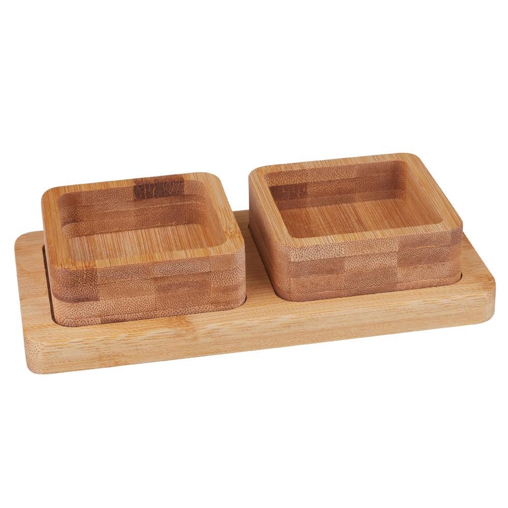 Bandeja de Aperitivos Eco Bamboo Cazza - Home & Living