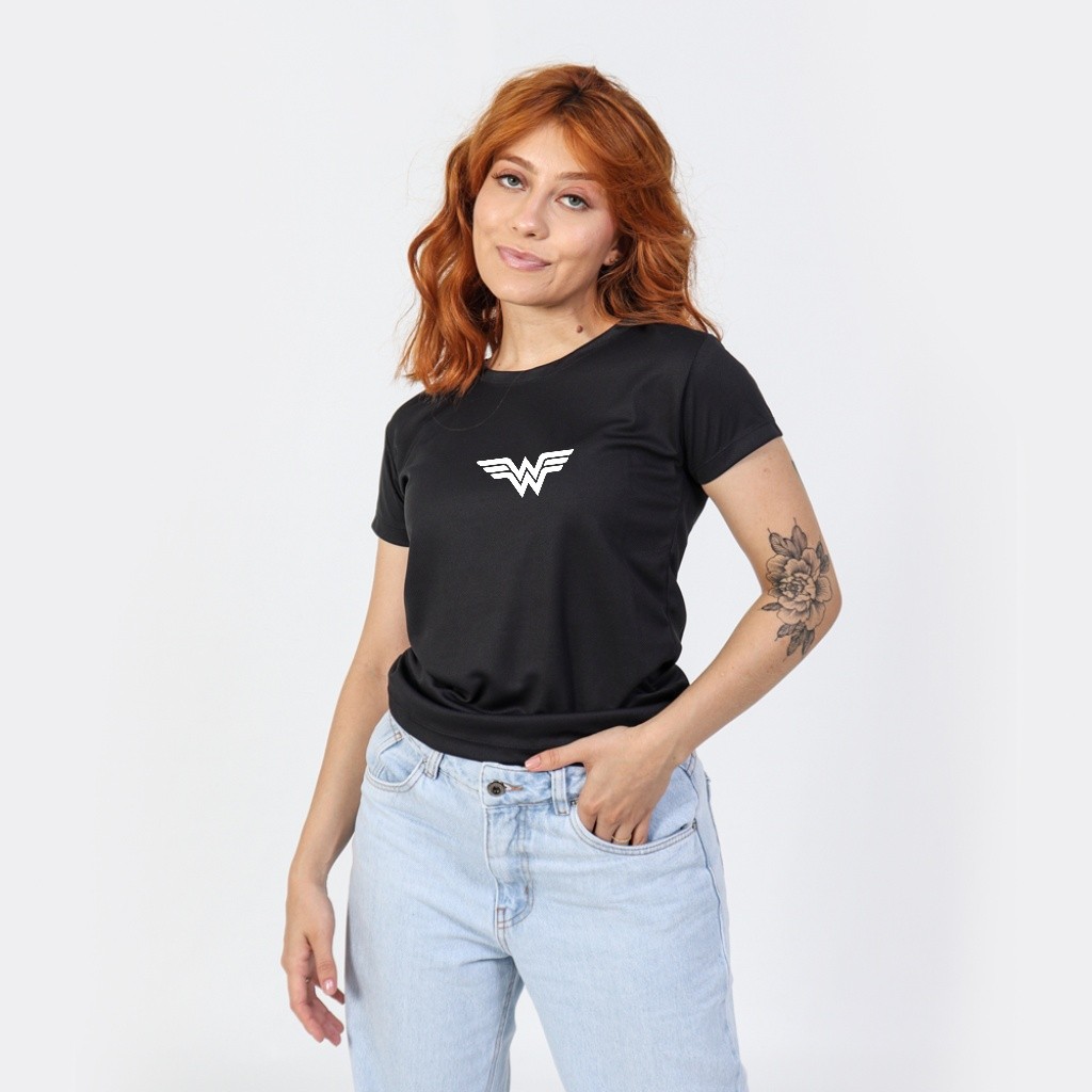 Camisa Feminina Camiseta Dry Fit Mulher Maravilha Lançamento by hope