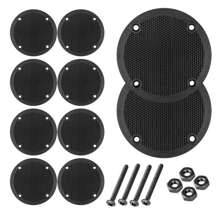 Kit 10 Tela Plástica Para Tweeter Leson 8,5 Cm Com Parafusos