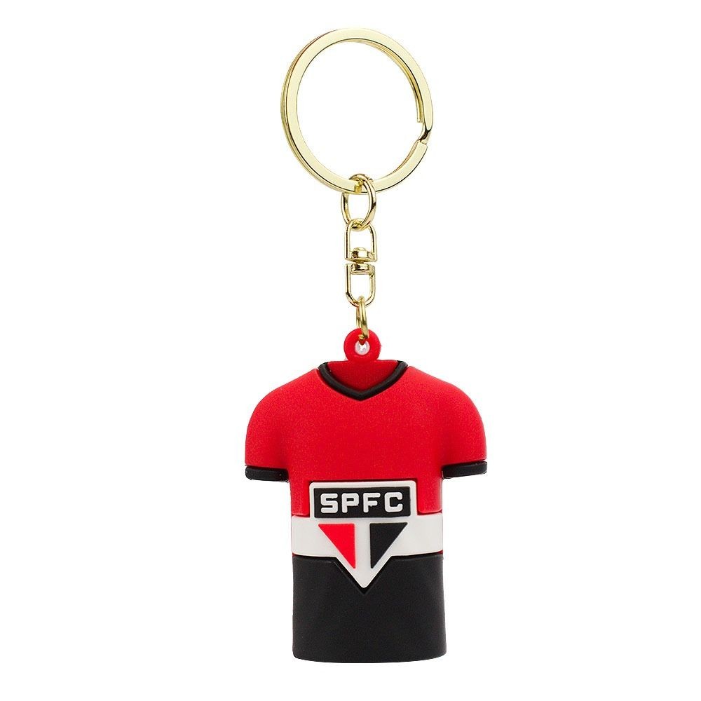 Chaveiro Formato Camisa SPFC 6cm PVC - Times
