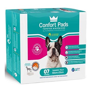 Tapete Higiênico para Cães Cachorro Pet Confort Pads 55x60 7un em Oferta na Shopee