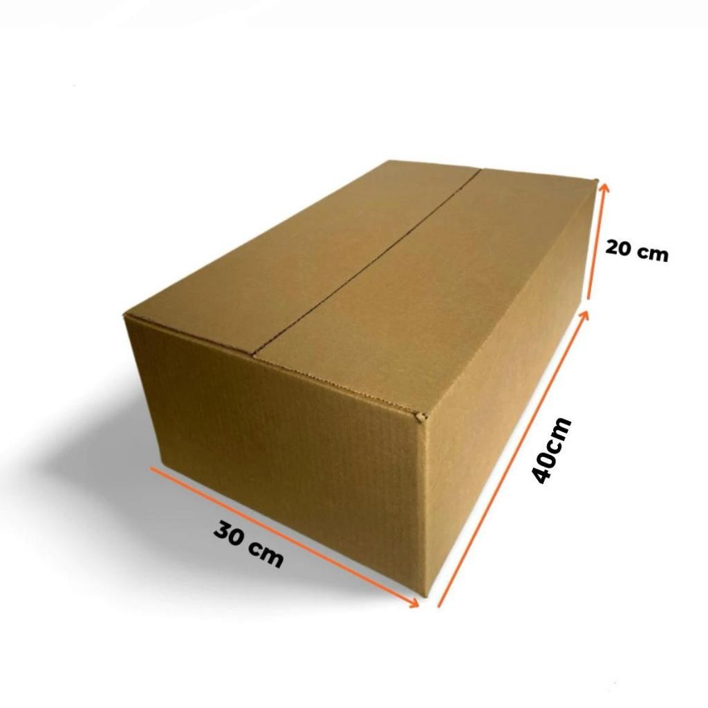 Kit Mudança 10 Caixas De Papelão 40x30x20 Seminova Kraft (MEDIDA APROXIMADA)