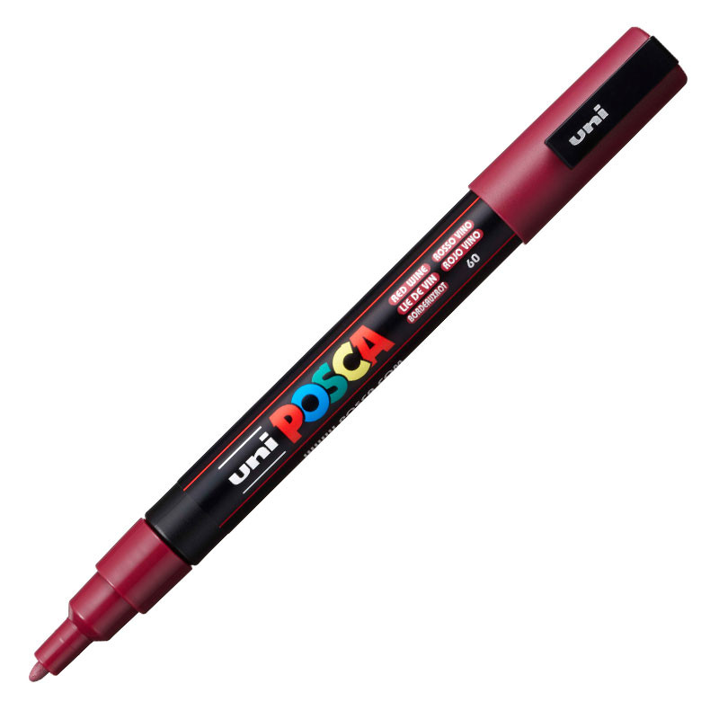 Caneta Posca PC-3M Vinho Uni-Ball em Oferta na Shopee